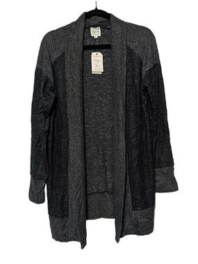 Hippie Rose Cardigan Womens XL Gray Open Front Long Sleeve Lightweight Sweater